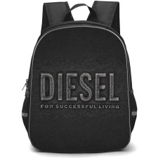 Diesel Backpack School Bag StudentPack - Diesel Black Denim Biscotto Poster