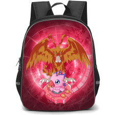 Digimon Piyomon Backpack StudentPack - Piyomon Birdramon On Digivice Evolution