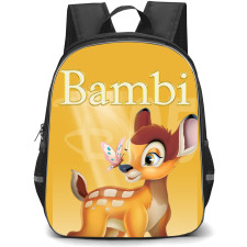 Bambi Backpack StudentPack - Bambi Disney Art On Orange Background