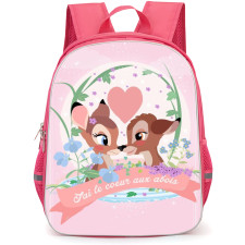 Bambi Backpack StudentPack - Bambi The Prettiest Deer In Cartoon Pink Poster
