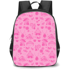 Sofia The First Backpack School Bag StudentPack - Sofia The First Symbol Pink Pattern