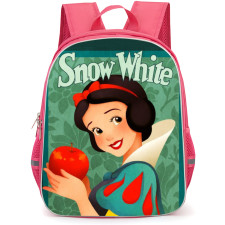 Snow White Backpack StudentPack - Hold Apple Green Portrait In Leaf Background