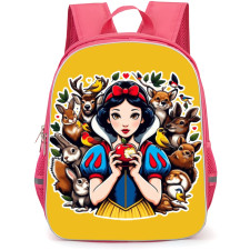 Snow White Backpack StudentPack - Hold Apple Animals Background Sticker