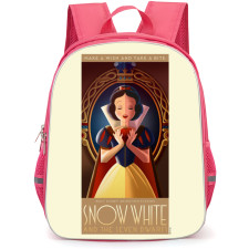 Snow White Backpack StudentPack - Make Wish And Take A Bite Quote Portrait