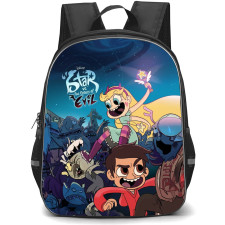 Star Vs The Forces of Evil Backpack School Bag StudentPack - Star Vs The Forces of Evil Characters Fighting Zombies Poster