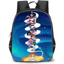 Star Vs The Forces of Evil Backpack School Bag StudentPack - Star Vs The Forces of Evil Female Characters Magic Poster