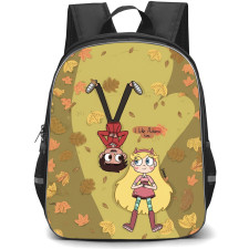 Star Vs The Forces of Evil Backpack School Bag StudentPack - Star Butterfly And Marco Diaz I Like Autumn Poster
