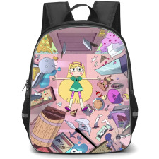 Star Vs The Forces of Evil Star Butterfly Backpack School Bag StudentPack - Star Butterfly Laying Messy Room