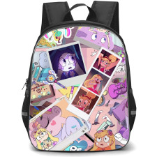 Star Vs The Forces of Evil Star Butterfly Backpack School Bag StudentPack - Star Butterfly Polaroid Portrait Collage