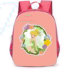 Tinker Bell Backpack StudentPack - Tinker Bell Cartoon Art Floral Sticker