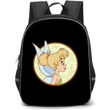 Tinker Bell Backpack StudentPack - Tinker Bell Disney Fairy Retro Round Sticker