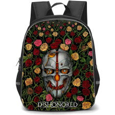 Dishonored Backpack School Bag StudentPack - Dishonored Floral Mask Poster
