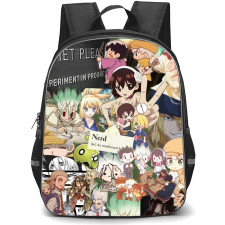 Dr. Stone Backpack StudentPack - Dr. Stone Character Collage Poster