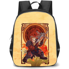 Dragon Age Varric Tethras Backpack School Bag StudentPack - Varric Tethras Comic Art Portrait Poster