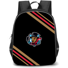 Bloomington Bison Backpack School Bag StudentPack - Bloomington Bison Large Logo With Stripe