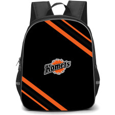 Fort Wayne Komets Backpack School Bag StudentPack - Fort Wayne Komets Large Logo With Stripe
