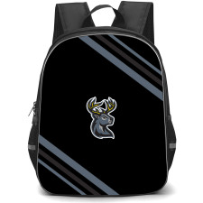 Iowa Heartlanders Backpack School Bag StudentPack - Iowa Heartlanders Large Logo With Stripe