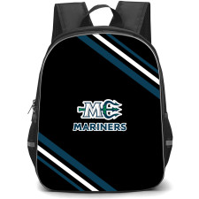 Maine Mariners Backpack School Bag StudentPack - Maine Mariners Large Logo With Stripe