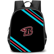 Rapid City Rush Backpack School Bag StudentPack - Rapid City Rush Large Logo With Stripe