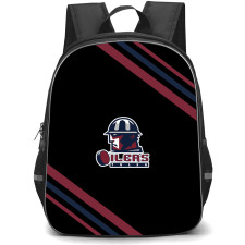 Tulsa Oilers Hockey Backpack School Bag StudentPack - Tulsa Oilers Large Logo With Stripe