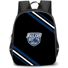 Worcester Railers Backpack School Bag StudentPack - Worcester Railers Large Logo With Stripe