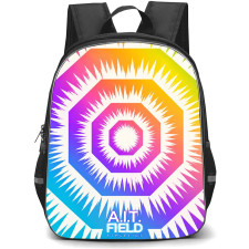 Neon Genesis Evangelion Backpack School Bag StudentPack - Neon Genesis Evangelion A.T. Field Pastel Rainbow Geometric Poster