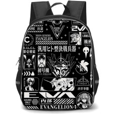 Neon Genesis Evangelion Backpack School Bag StudentPack - Neon Genesis Evangelion Tactical Collage Black Edition Poster