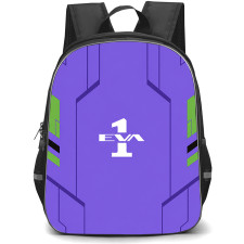 Neon Genesis Evangelion Backpack School Bag StudentPack - Neon Genesis Evangelion EVA Unit-01 Purple Armor Minimalist Poster