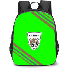 Dubai Basketball Backpack School Bag StudentPack - Large Logo With Stripe