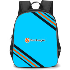 Euro League Logo Backpack School Bag StudentPack - Large Logo With Stripe