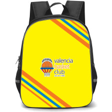Valencia Basket Club Backpack School Bag StudentPack - Large Logo With Stripe