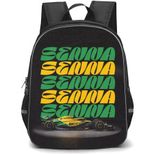 F1 Formula One Ayrton Senna Backpack StudentPack - Ayrton Senna Tribute McLaren Racing F1 Poster