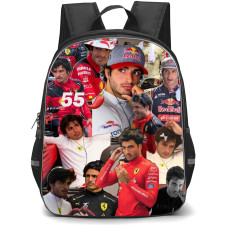 F1 Formula One Carlos Sainz Backpack StudentPack - Portrait Collage Art