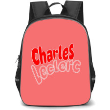 F1 Formula One Charles Leclerc Backpack StudentPack - Name Sticker Art