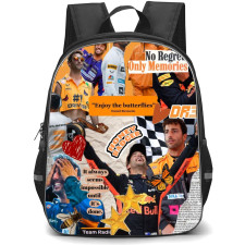 F1 Formula One Daniel Ricciardo Backpack StudentPack - Aesthetic Collage Poster