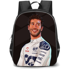 F1 Formula One Daniel Ricciardo Backpack StudentPack - Cartoon Portrait
