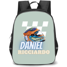 F1 Formula One Daniel Ricciardo Backpack StudentPack - Helmet Minimalist Poster