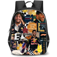 F1 Formula One Daniel Ricciardo Backpack StudentPack - Scrapbook Collage Art