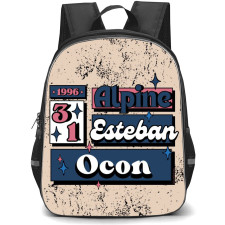 F1 Formula One Esteban Ocon Backpack StudentPack - Aesthetic Frame Poster