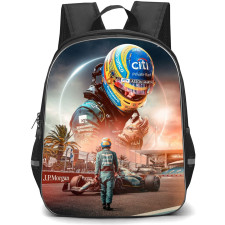F1 Formula One Fernando Alonso Backpack StudentPack - Back Pose Poster