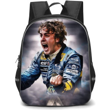 F1 Formula One Fernando Alonso Backpack StudentPack - Screaming Poster