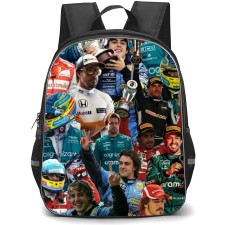 F1 Formula One Fernando Alonso Backpack StudentPack - Winning Moments Collage