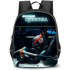 F1 Formula One George Russell Backpack StudentPack - Glowing Initials Poster