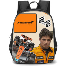 F1 Formula One Lando Norris Backpack StudentPack - Minimalist Collage Art