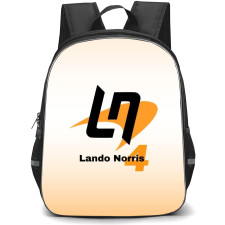 F1 Formula One Lando Norris Backpack StudentPack - Minimalist Initials Poster
