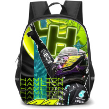F1 Formula One Lewis Hamilton Backpack StudentPack - Aesthetic Side Portrait