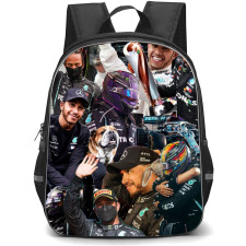 F1 Formula One Lewis Hamilton Backpack StudentPack - Collage Art