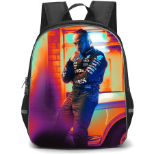 F1 Formula One Lewis Hamilton Backpack StudentPack - Pop Art Portrait