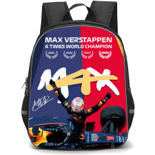 F1 Formula One Max Verstappen Backpack StudentPack - Max Verstappen 4 Times World Champion Poster