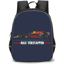 F1 Formula One Max Verstappen Backpack StudentPack - Minimalist Car Poster
